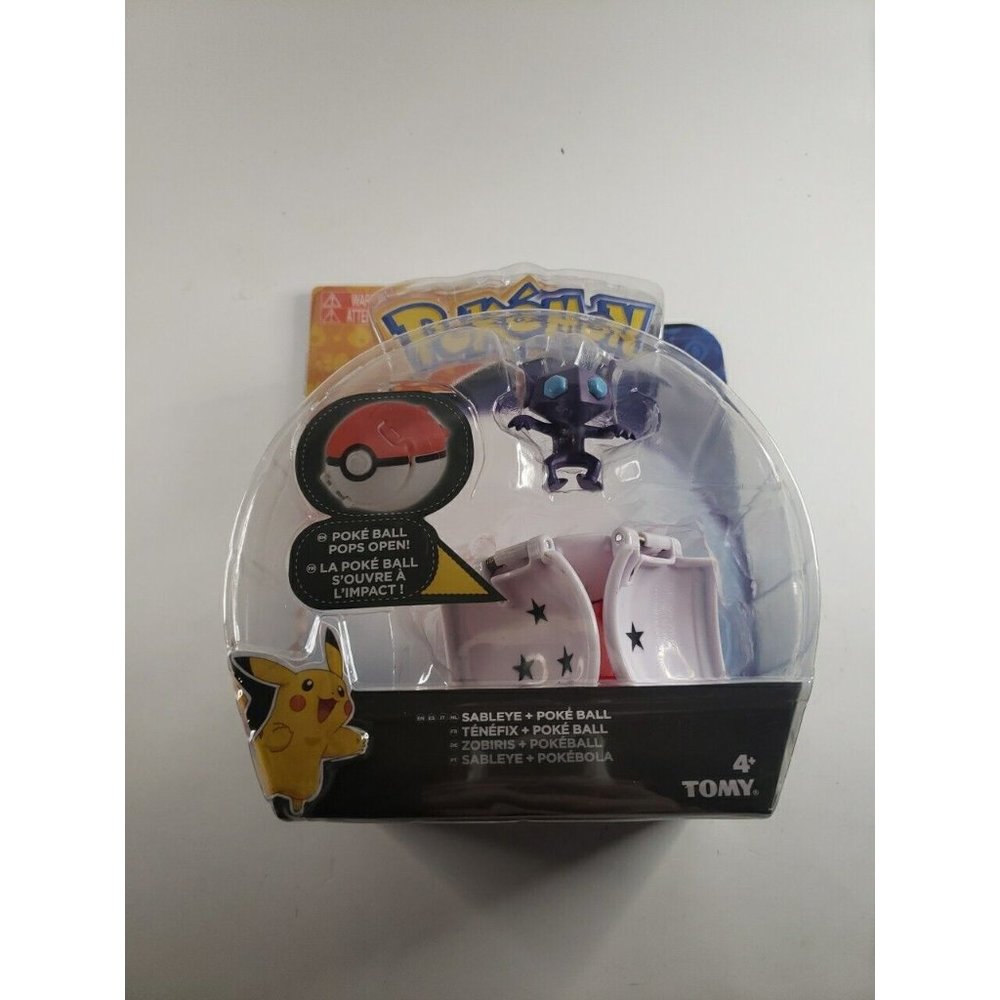 New Pokemon Throw 'n' Pop Pokeball - SABLEYE & GREAT BALL Figure - New & Sealed